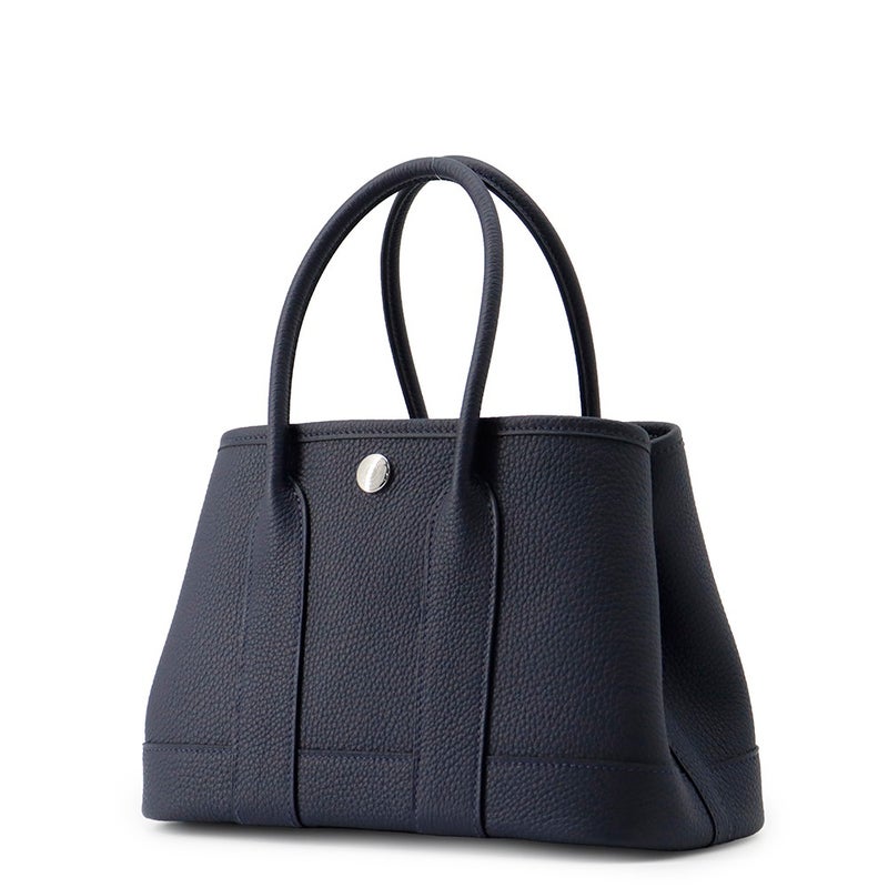 エルメス トートバッグ ネオ・ガーデン 23 ガーデンパーティ ブルーニュイ/シルバー金具 トゴ K刻印