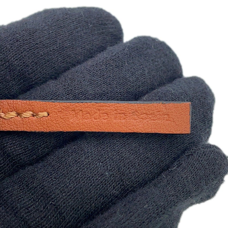 ロエベ バッグチャーム アナグラム カーフレザー C821232X01 LOEWE ブラウン