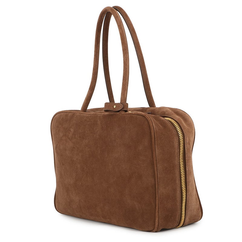 ミュウミュウ ハンドバッグ ボー バッグ ロゴ スエード 5BB117 MIUMIU