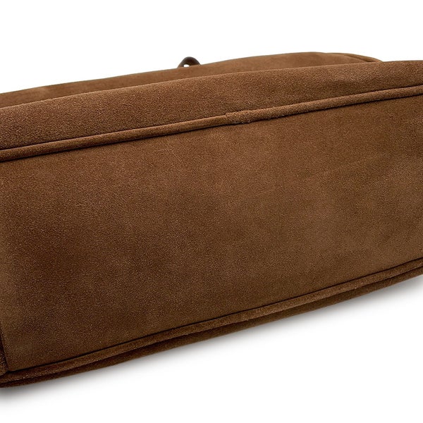 ミュウミュウ ハンドバッグ ボー バッグ ロゴ スエード 5BB117 MIUMIU