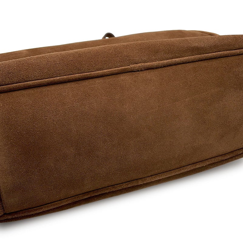 ミュウミュウ ハンドバッグ ボー バッグ ロゴ スエード 5BB117 MIUMIU