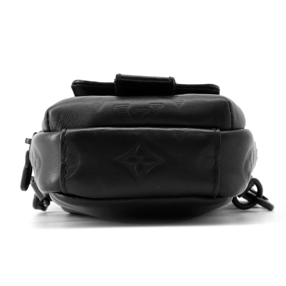 LOUIS VUITTON ルイヴィトン M81313 ダブルフォンポーチ ショルダーバッグ モノグラムシャドウ レディース [中古] ルイヴィトン ショルダーバッグ モノグラム・シャドウ ダブル・フォン