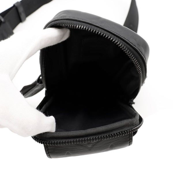 ルイヴィトン ショルダーバッグ モノグラム・シャドウ ダブル・フォンポーチ M81313 LOUIS VUITTON ヴィトン バッグ 黒 ブラック