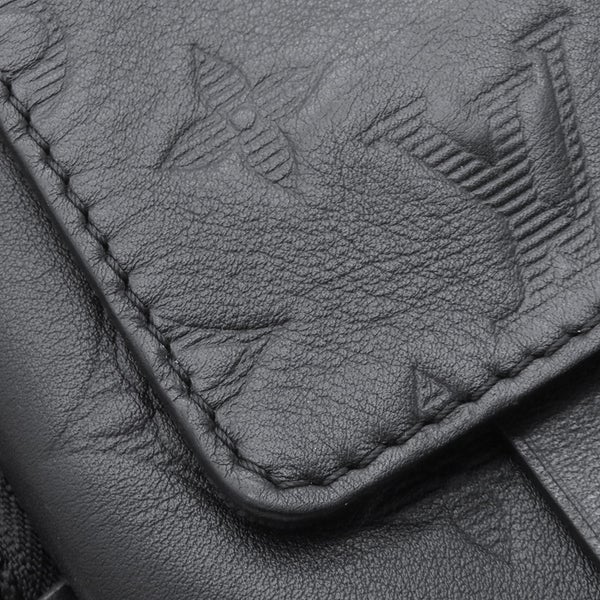 ルイヴィトン ショルダーバッグ モノグラム・シャドウ ダブル・フォンポーチ M81313 LOUIS VUITTON ヴィトン バッグ 黒 ブラック