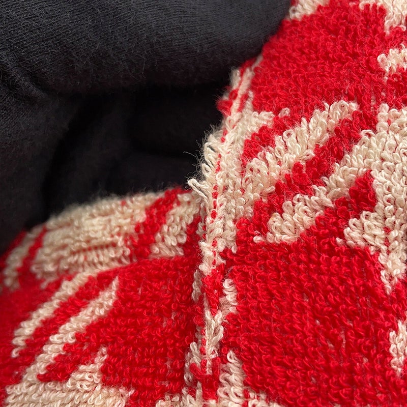 ミュウミュウ トートバッグ  ロゴ チェック 千鳥格子 テリークロス パイル 5BG236 Miu Miu 2ｗay アウトレット品