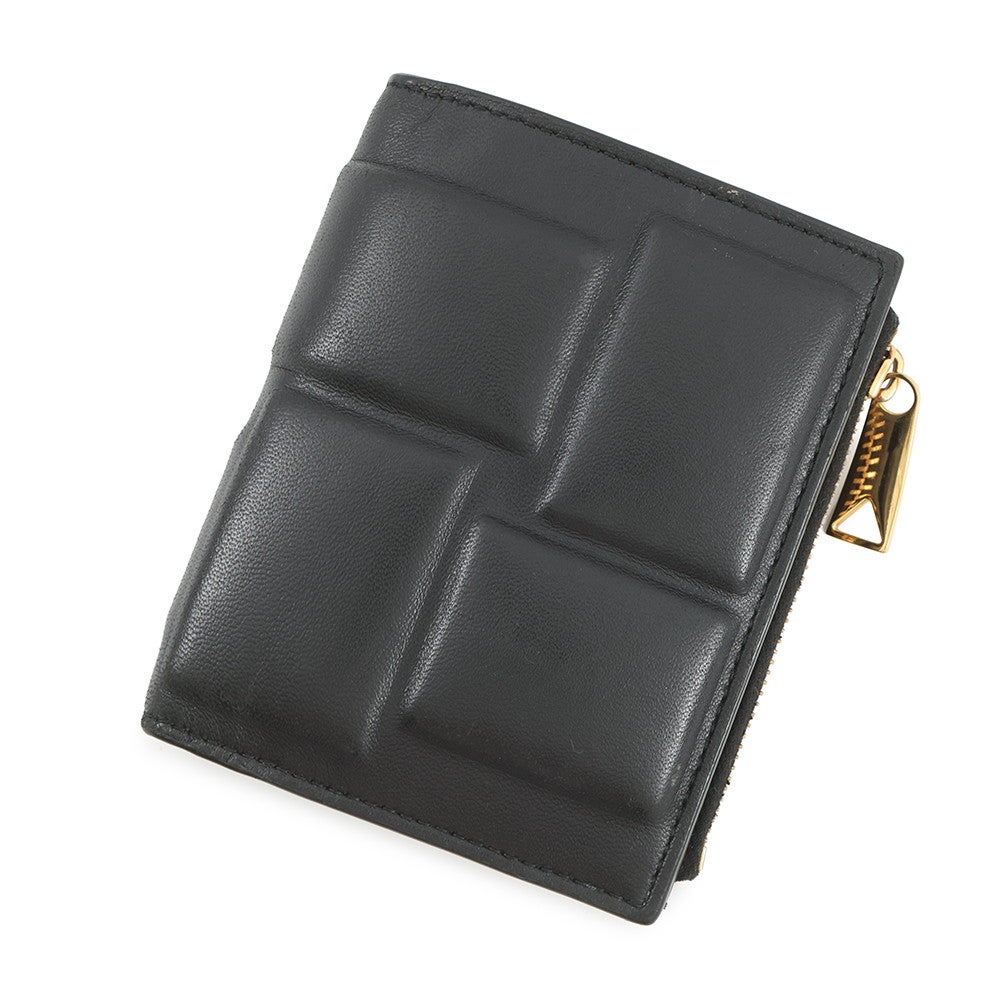 BOTTEGA VENETA ボッテガヴェネタ・二つ折り財布 黒財布 【】 【公式通販】