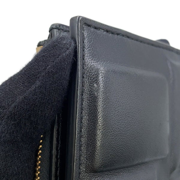 ボッテガヴェネタ 二つ折り財布 パデット ラムスキン BOTTEGA VENETA 黒