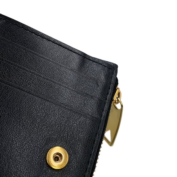 ボッテガヴェネタ 二つ折り財布 パデット ラムスキン BOTTEGA VENETA 黒