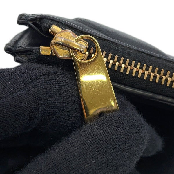 ボッテガヴェネタ 二つ折り財布 パデット ラムスキン BOTTEGA VENETA 黒