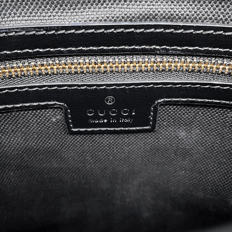 グッチ ショルダーバッグ バケットバッグ キャンバス レザー 782908 GUCCI 黒