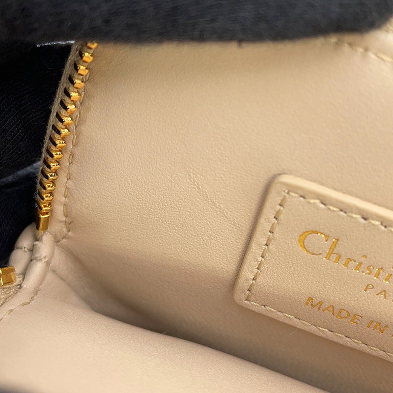 クリスチャン・ディオール コインケース カナージュ Caro Lavender ウォレット カーフレザー S5177UWHC 財布