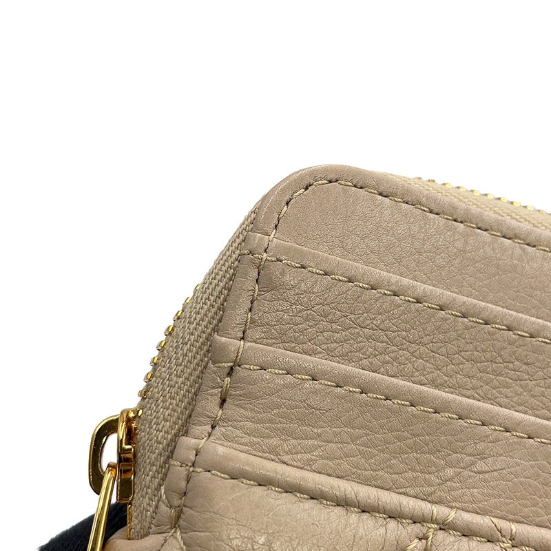 クリスチャン・ディオール コインケース カナージュ Caro Lavender ウォレット カーフレザー S5177UWHC 財布