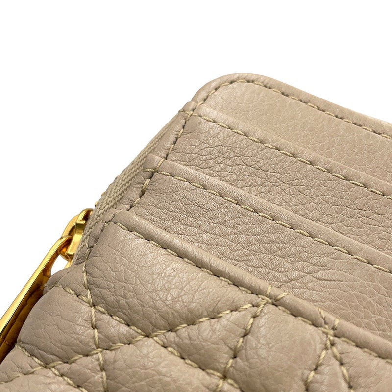 クリスチャン・ディオール コインケース カナージュ Caro Lavender ウォレット カーフレザー S5177UWHC 財布