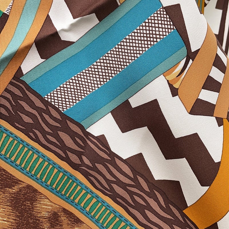 エルメス スカーフ カレ90 空想の鞍 LA SELLE IMAGINAIRE HERMES シルク 2022年春夏