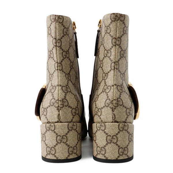 グッチ ブーツ ブロンディ アンクルブーツ GGスプリーム/レザー レディースサイズ35 701706 GUCCI 靴