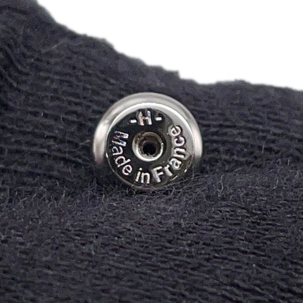 エルメス ピアス ミニ・ポップアッシュ ホワイト/シルバー金具 Hモチーフ HERMES Pop H ポップH