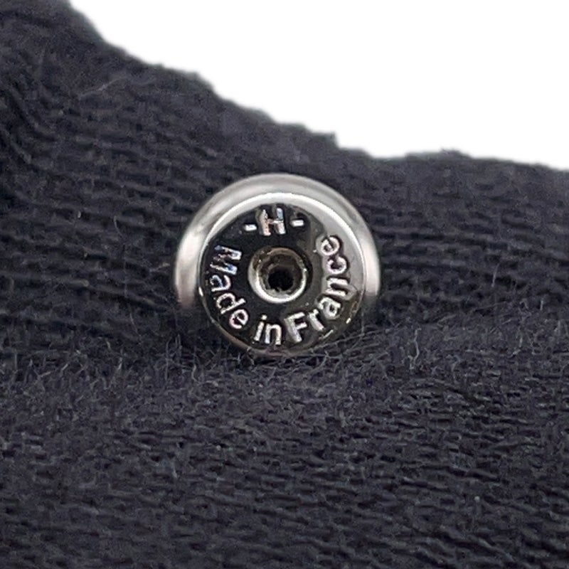 エルメス ピアス ミニ・ポップアッシュ ホワイト/シルバー金具 Hモチーフ HERMES Pop H ポップH