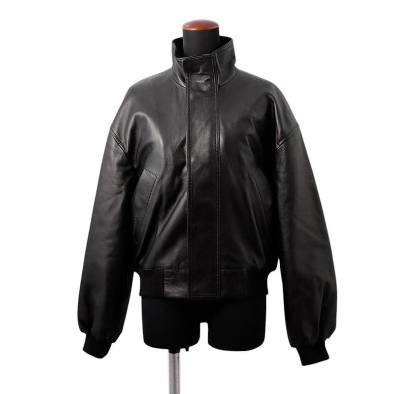 バレンシアガ ジャケット レザー レディースサイズXS 851025 TSS02 1000 BALENCIAGA アウター ブルゾン 黒
