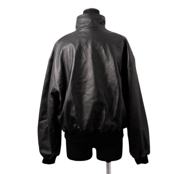 バレンシアガ ジャケット レザー レディースサイズXS 851025 TSS02 1000 BALENCIAGA アウター ブルゾン 黒