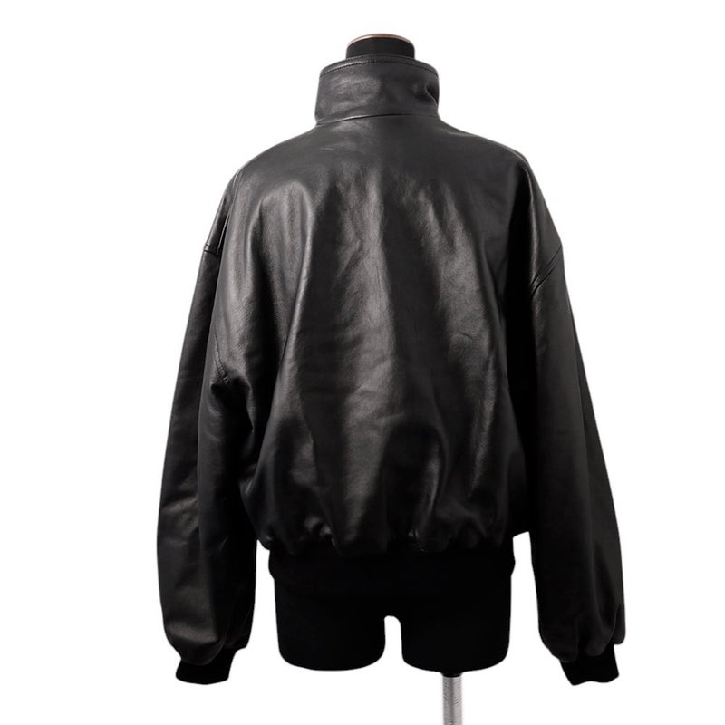 バレンシアガ ジャケット レザー レディースサイズXS 851025 TSS02 1000 BALENCIAGA アウター ブルゾン 黒