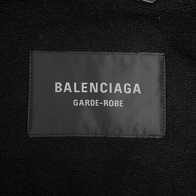 バレンシアガ ジャケット レザー レディースサイズXS 851025 TSS02 1000 BALENCIAGA アウター ブルゾン 黒