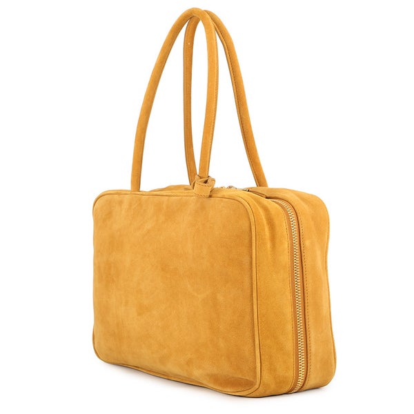 ミュウミュウ ハンドバッグ ボー バッグ スエード 5BB117 MIUMIU マスタード