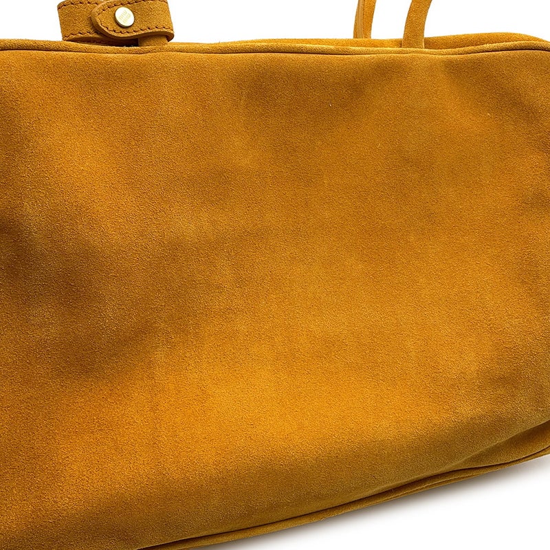 ミュウミュウ ハンドバッグ ボー バッグ スエード 5BB117 MIUMIU マスタード