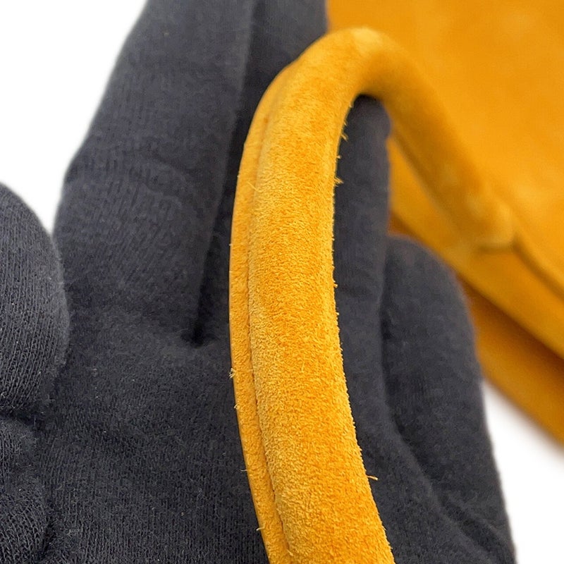 ミュウミュウ ハンドバッグ ボー バッグ スエード 5BB117 MIUMIU マスタード