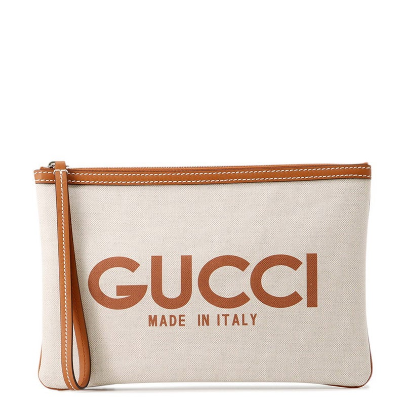 グッチ クラッチバッグ キャンバス/レザー GUCCI プリント 777165 GUCCI バッグ