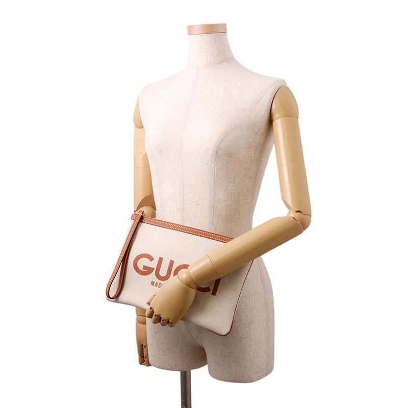 グッチ クラッチバッグ キャンバス/レザー GUCCI プリント 777165 GUCCI バッグ