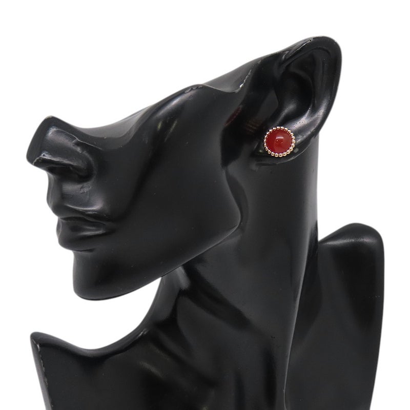 ヴァンクリーフ&アーペル ピアス ペルレ クルール カーネリアン K18PGピンクゴールド VCARP4E000 ジュエリー