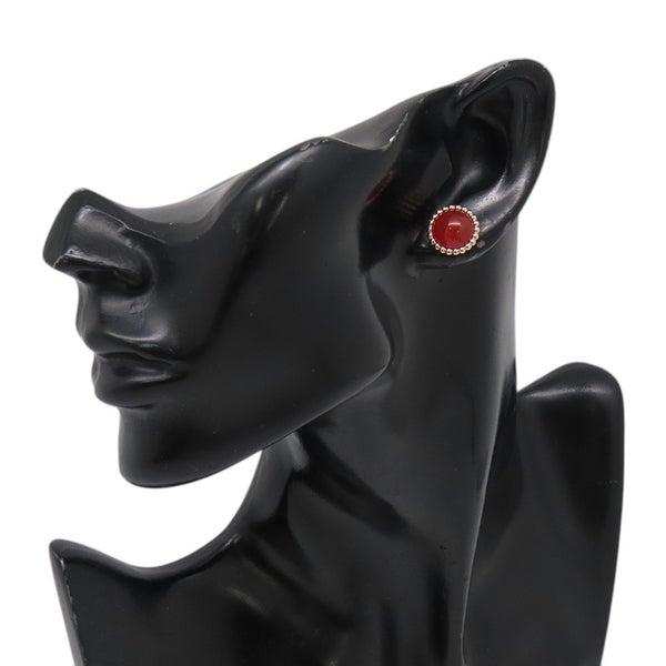 ヴァンクリーフ&アーペル ピアス ペルレ クルール カーネリアン K18PGピンクゴールド VCARP4E000 ジュエリー