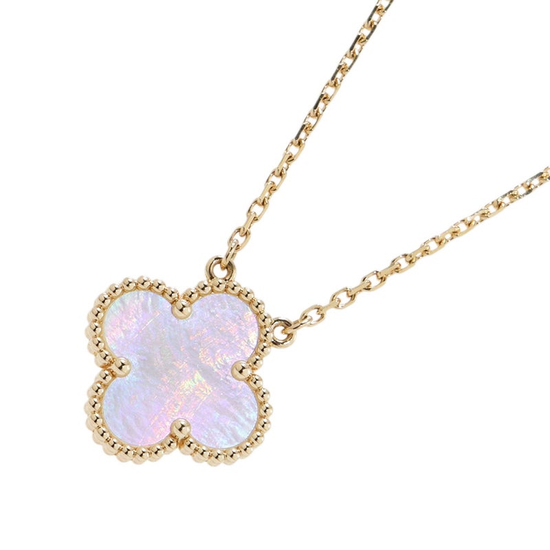 ヴァンクリーフ&アーペル ネックレス ヴィンテージ アルハンブラ ペンダント マザーオブパール K18YG VCARA45900