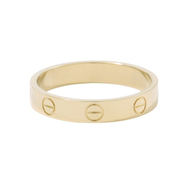 カルティエ リング ミニ ラブリング K18YGイエローゴールド スモールモデル SM リングサイズ56 B4085000 Cartier