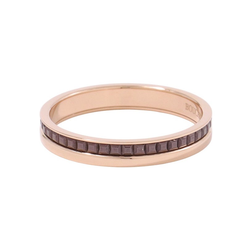 ブシュロン リング キャトル クラシック ハーフ K18PG/K18YG/ブラウンPVD サイズ65 JAL00175 ジュエリー 指輪