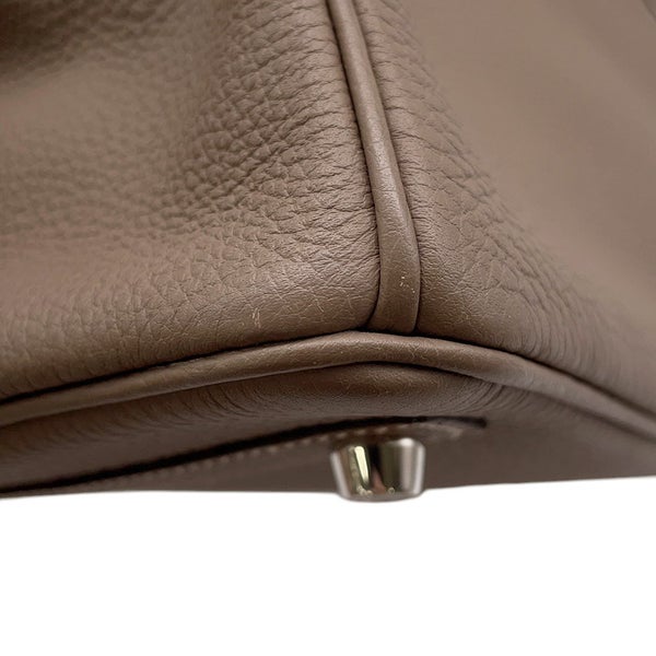 エルメス バーキン25 エトゥープ/シルバー金具 トゴ A刻印 HERMES Birkin ハンドバッグ