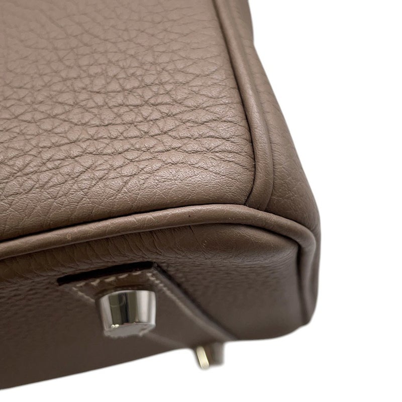 エルメス バーキン25 エトゥープ/シルバー金具 トゴ A刻印 HERMES Birkin ハンドバッグ