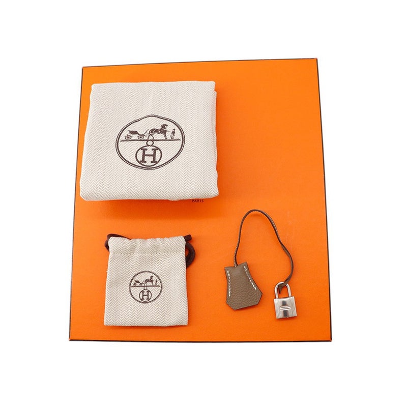 エルメス バーキン25 エトゥープ/シルバー金具 トゴ A刻印 HERMES Birkin ハンドバッグ