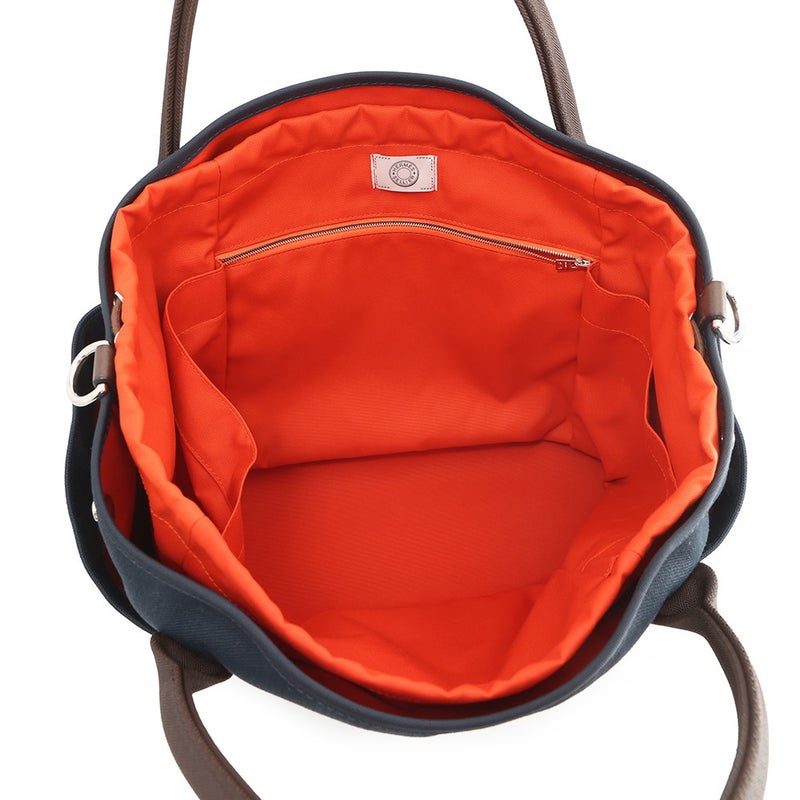 エルメス サックドパンサージュ グルーム SAC DE PANSAGE GROOM ネイビー/フー K刻印 ２wayショルダー