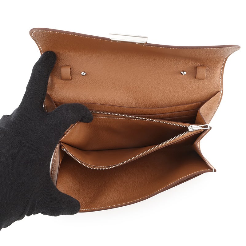 エルメス 長財布 コンスタンス トゥーゴー ロング ゴールド/シルバー金具 エバーカラー G刻印 財布