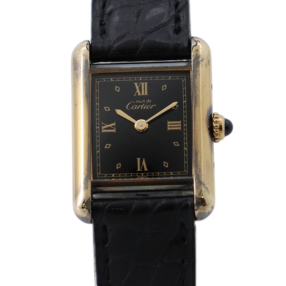 Cartier カルティエ マストタンク ヴェルメイユ SM SV925 カルティエ マストタンク ヴェルメイユ SV925 QZ 時計｜ブランド買取