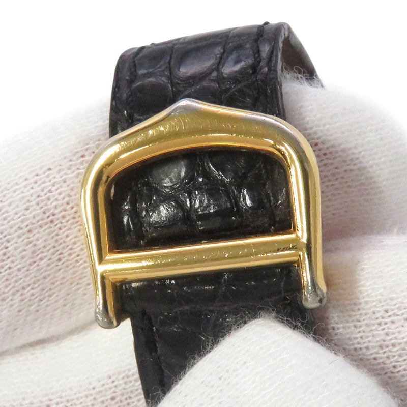 カルティエ マストタンク ヴェルメイユ SM SV925 5057001 クォーツ ヴィンテージ Cartier 腕時計 黒文字盤