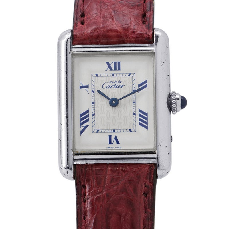 カルティエ マストタンク MM 2416 SV925 ヴィンテージ Cartier 腕時計 白文字盤