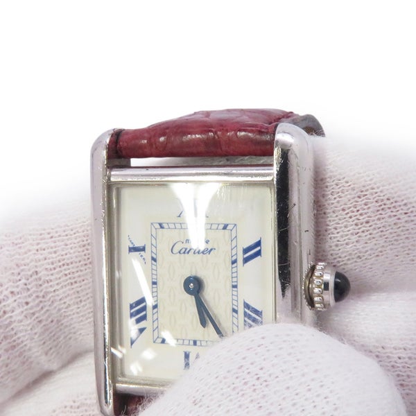 カルティエ マストタンク MM 2416 SV925 ヴィンテージ Cartier 腕時計 白文字盤
