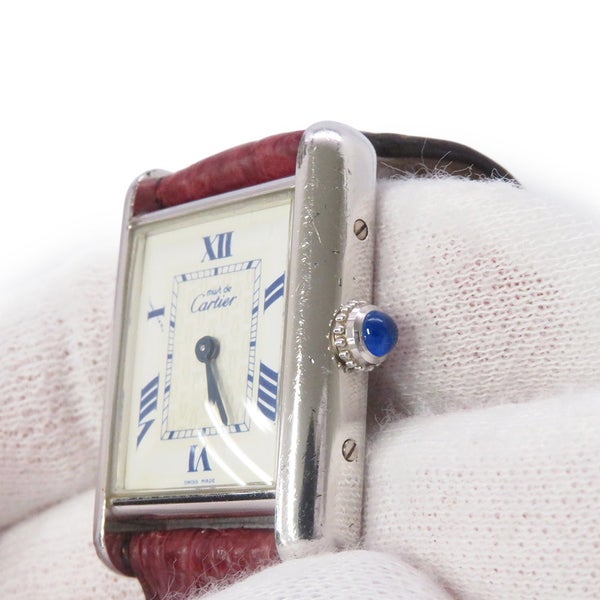 カルティエ マストタンク MM 2416 SV925 ヴィンテージ Cartier 腕時計 白文字盤