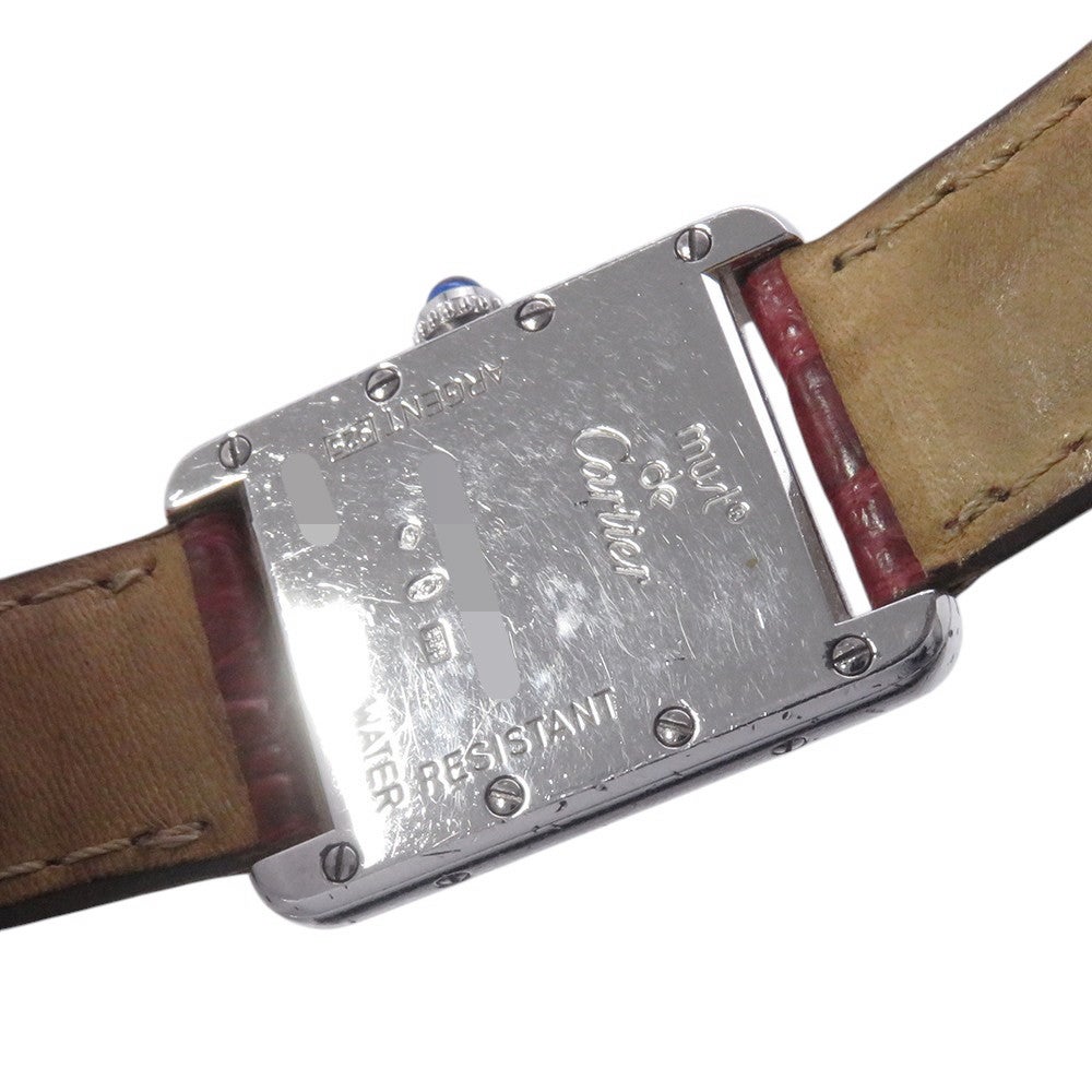 カルティエ マストタンク MM 2416 SV925 ヴィンテージ Cartier 腕時計 白文字盤 カルティエ マストタンク MM 2416 SV925 ヴィンテージ Cartier 腕時計