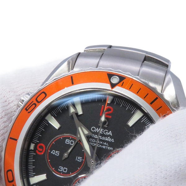 オメガ シーマスター プラネットオーシャン 600M コーアクシャル 2218.50 OMEGA 腕時計 黒文字盤