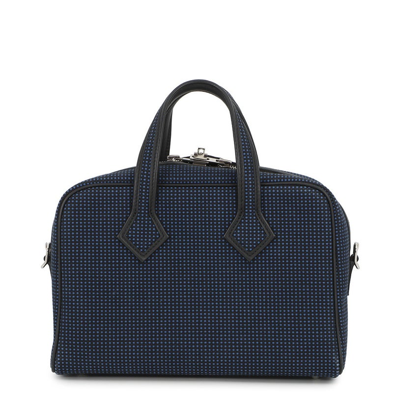 エルメス エルメス ヴィクトリア 3 フールトゥ ミニ ブラック/ブルーサフィール/シルバー金具 スイフト/トワルキャドリーユ W刻印 ２wayショルダー