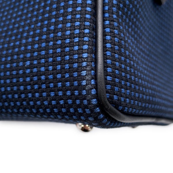 エルメス エルメス ヴィクトリア 3 フールトゥ ミニ ブラック/ブルーサフィール/シルバー金具 スイフト/トワルキャドリーユ W刻印 ２wayショルダー