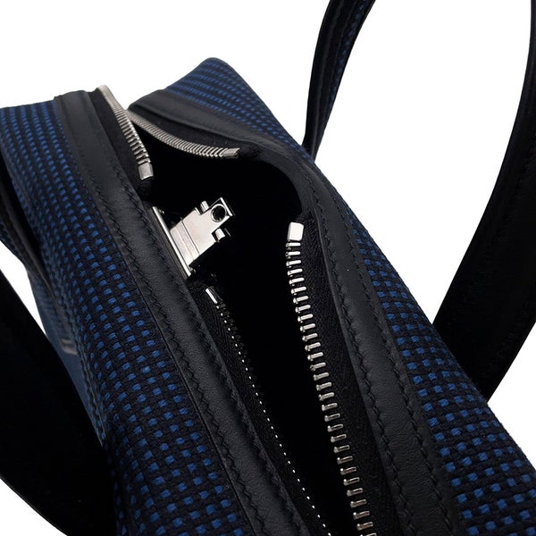 エルメス エルメス ヴィクトリア 3 フールトゥ ミニ ブラック/ブルーサフィール/シルバー金具 スイフト/トワルキャドリーユ W刻印 ２wayショルダー